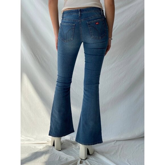 Miss Sixty Jeans Vintage Y2K 
Extra Low Tommy Flare Size 31 Dark Wash - Picture 16 of 16